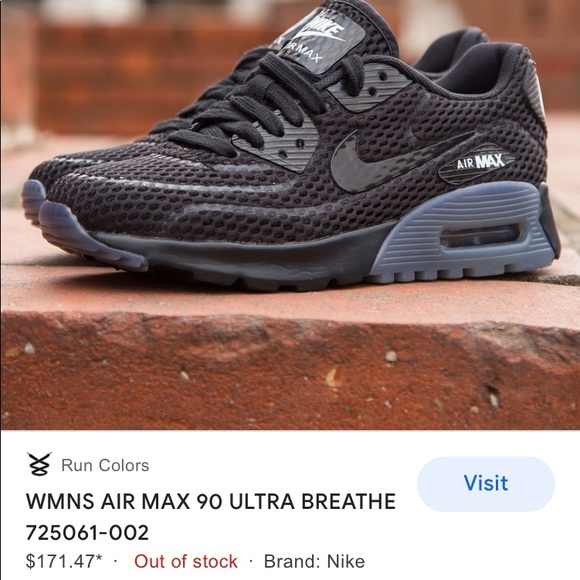 NIKE AIR MAX 90 ultra BREATHE 8.5 BLACK - Picture 12 of 12